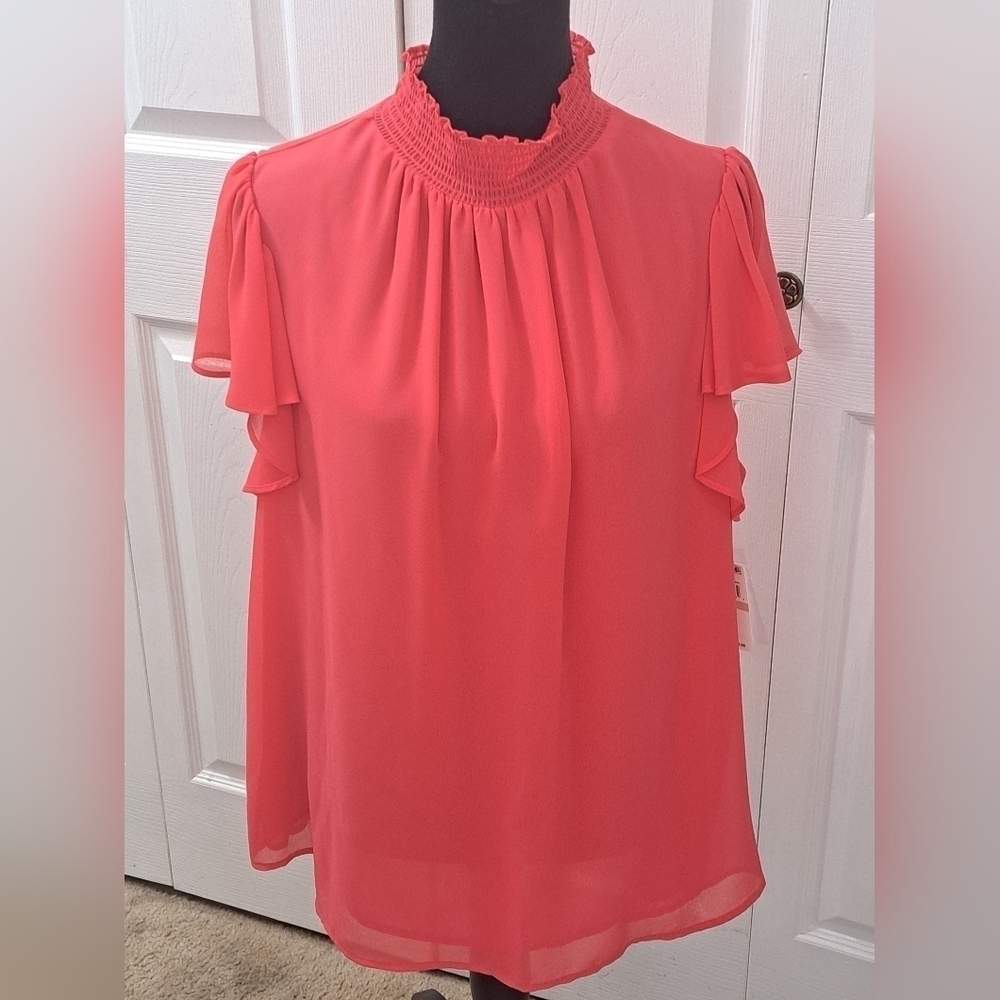 NWT  1. State Pink Tart Blouse  Size 2X